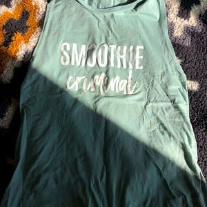 TIU sea green tank size small